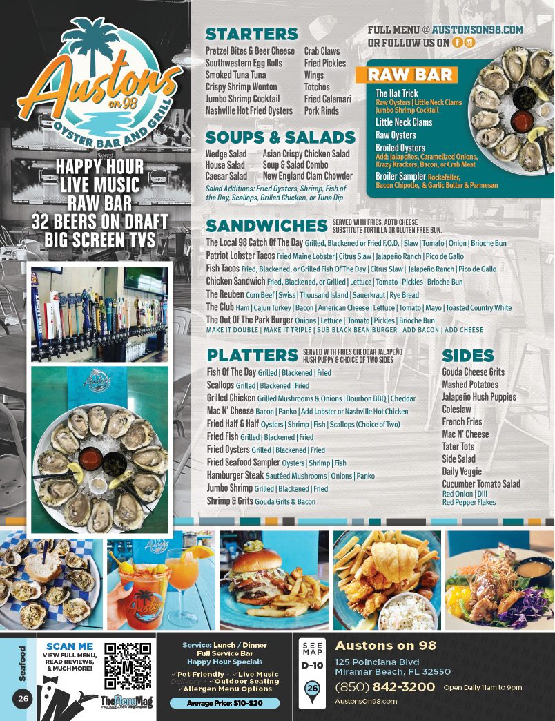 Austons on 98 in Miramar Beach, Destin