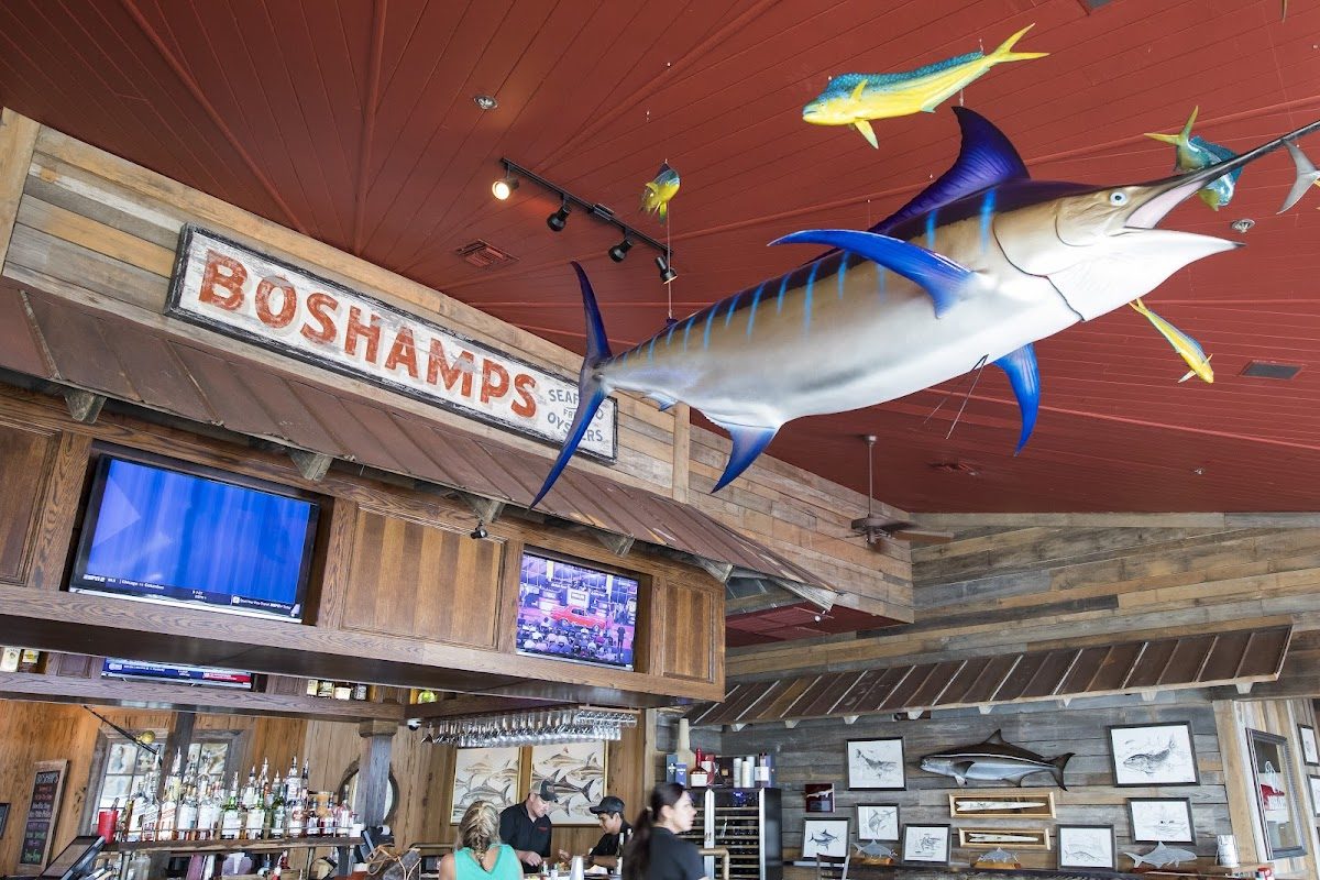 Boshamps Seafood & Oyster House in Destin Harbor, Destin