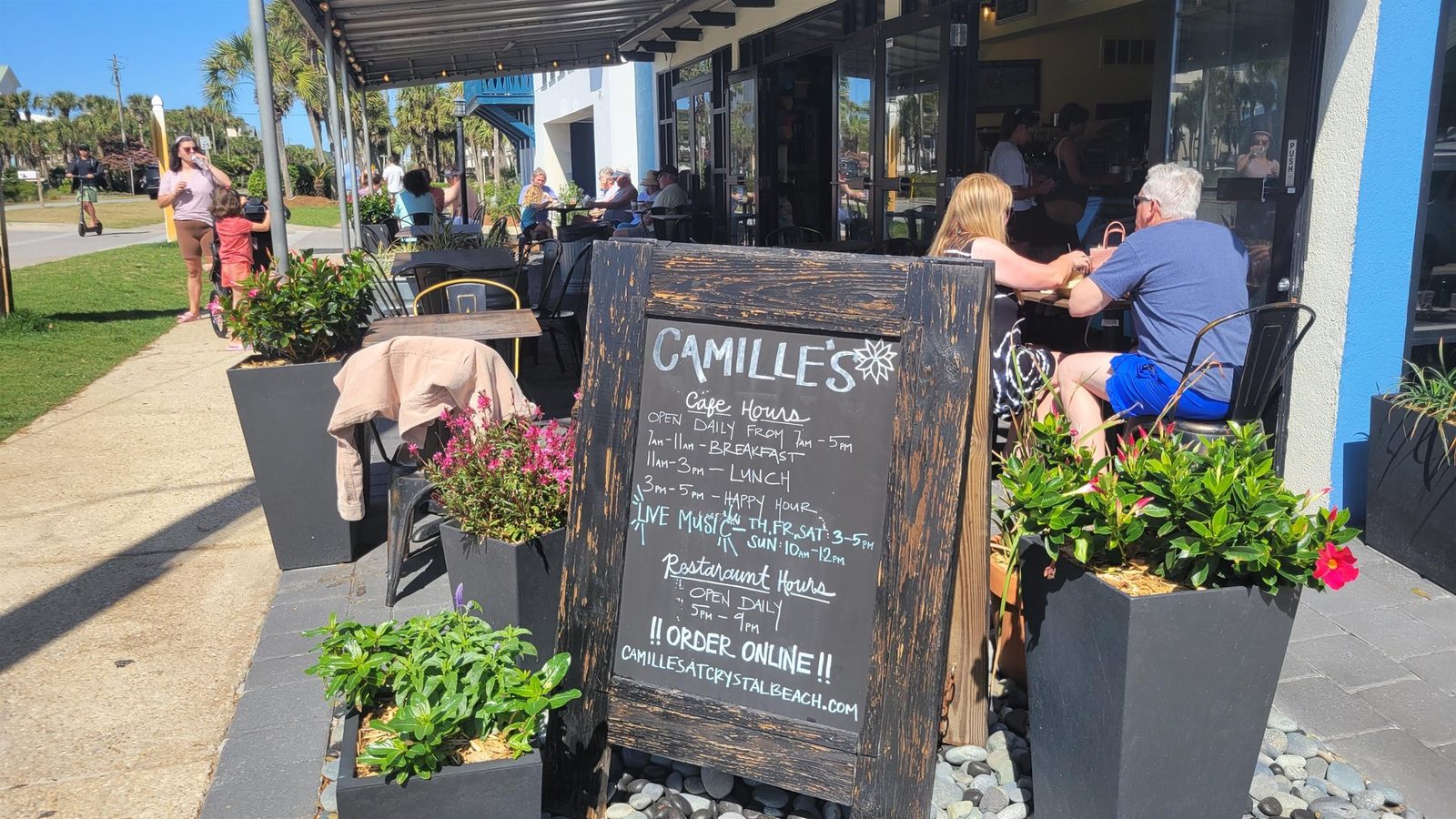 Camille's Sidewalk Cafe in Crystal Beach, Destin