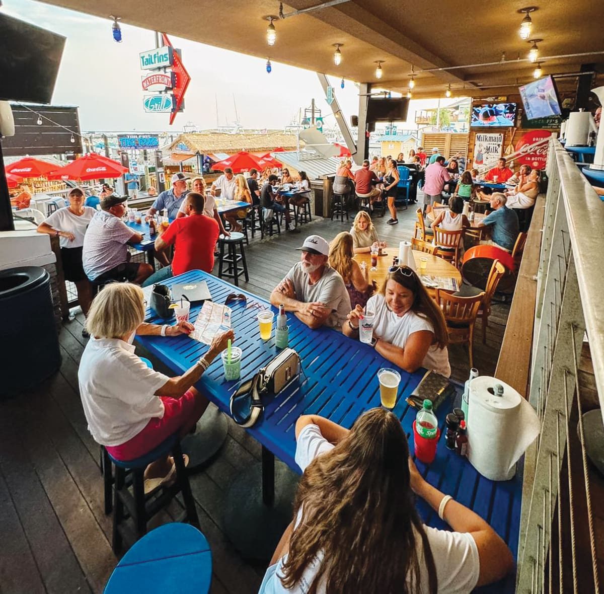 Tailfins Waterfront Grill in Destin Harbor, Destin